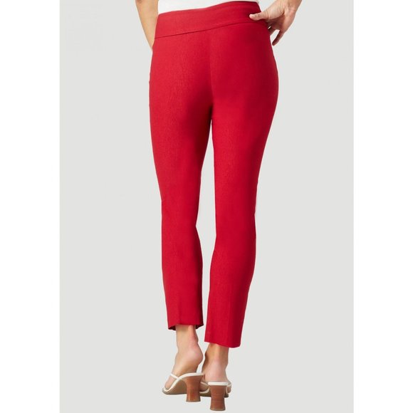Lisette L - Essentials Slim Ankle Pants Magical Lycra, Style 801 - Red - Size 2 - Picture 2 of 3